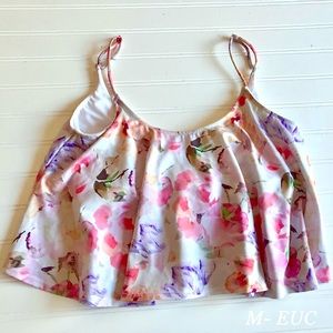 Kortni Jeane Blush Floral Swing Top